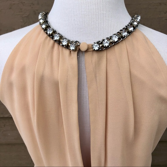 Romeo & Juliet Couture rhinestone open back dress! - Picture 3 of 7